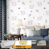 Adesivos de Parede Autoadesivos à Prova d'Água e de Mofo Estilo Graffiti Desenho Animado Ins para Casa Quarto de Dormitório Parede Móveis Renovação Papel de Parede