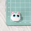 Nuevo Gato de Dibujos Animados Pegamento Suave Grano Moe Cuentas Rectas DIY Cadena para Teléfono Móvil Llavero Bolígrafo Bolsa Material Accesorios