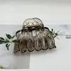 Presilha de Cabelo Fashion Abóbora Garra Retro Grande para Nuca Presilha Shark Grande Tendência Alto Volume High-End para Mulheres