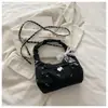 Bolso de Mano de Moda Plisado Estilo Coreano para Mujer 2026 Nuevo Estampado Floral Bolso de Axila Bolso de Hombro Cruzado de Moda