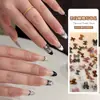 Acessórios para Nail Art Laço Estampa Leopardo Maillard Estilo Doce Cool Cáqui Casco de Tartaruga Gravata Borboleta Acessórios Mistos para Nail Art