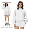 Ropa de Mujer Cai Xiang Dao Superventas Transfronterizo Sudadera Estilo Americano Ins de 350g con Forro Polar y Cuello Semi Alto Color Dopamina