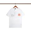 Fornecimento Transfronteiriço Marca da Moda Camisetas Curtas Novo Estilo Estampa de Logo com Letras Soltas Casuais Camisetas de Casal