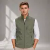 Nuevo chaleco de primavera y otoño para hombre, de múltiples bolsillos, talla grande para papás, adecuado para senderismo, negocios, pesca y viajes.