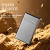 Directamente del fabricante, encendedor creativo a prueba de viento de alta calidad con llama plana, cuerpo metálico y llama roja, adecuado como regalo