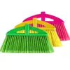 Set de escoba de plástico para el hogar con cerdas suaves, mango de acero inoxidable para la limpieza del hogar