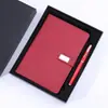 Bloco de Notas Executivo Elegante A5 Presente para Reunião de Empresa Bloco de Notas com Logotipo Imprimível Conjunto com Caixa de Presente