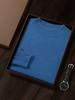 Suéter de cachemira de primera línea para hombre, jersey de manga larga con cuello medio alto, informal, combinable con todo, para otoño e invierno, camisa de punto básica.
