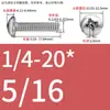 Tornillos de Cabeza Pan Cruzada de Acero Inoxidable Estándar Británico y Americano con Agujero Pasante Hueco y Agujeros para Tornillo Roscados Unc/Unf