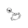 Clavo de acero inoxidable chapado en oro de 18 quilates con circonita para cartílago, joyería de piercing microincrustada, exquisita y compacta
