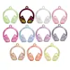 Llavero Colgante de Auriculares Grande de Acrílico con Gradiente Pintado Accesorios de Joyería Transparente Hechos a Mano Materiales al por Mayor