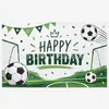 2027 Nuevo Fondo de Fiesta de Cumpleaños de Fútbol Decoración Fotográfica Tela Colgante Decoración de Festival Infantil Pancarta