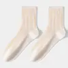 Calcetines de Punto Suave Lisos para Mujer de Media Pantorrilla Calcetines Lolita Japonesa Jk Calcetines Personalizados de Media Pantorrilla para Mujer 10A Calcetines Antibacterianos para Mujer