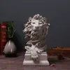 Esculturas y Adornos Decorativos Creativos Estilo Country Americano para Sala de Estar, Estudio, Estantería, Mueble de TV y Artesanías de Arenisca