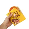 Bolsa de Papel Kraft Personalizada de Doble Apertura, Bolsa Triangular en Forma de L, Bolsa Engrosada a Prueba de Aceite para Hotcakes, Sándwiches de Carne y Snacks, Bolsa de Empaque Plegable