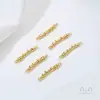 Acessórios Conectores de Círculo Torcido Banhados a Ouro Cobre 18K de Conservação de Cor para Pulseiras, Colares e Joias DIY