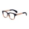 2025 Nuevas Gafas de Sol Cuadradas de Moda Europea y Americana Hombres Templos de Metal Blanco Gafas de Sol Retro para Exteriores Hombres Transfronterizas