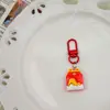 Fivela Colorida J33 Brincadeira de Comida Ovo Preguiçoso Batata Frita Chaveiro Fofo Picolé Pingente Estranho Desenho Animado Ovo Estudante Mochila Pendurar