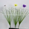 Arreglos Florales de Pensamientos Artificiales Transfronterizos para Decoración del Hogar, Decoración de Bodas, Flores Artificiales para Exteriores, Flores Artificiales al por Mayor