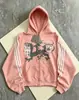 2026 Novo Cardigã com Capuz Tendência Street Punk Estilo Americano Blusa de Moletom Casual Moda Unissex Top Esportivo