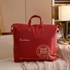 Colcha de boda, colcha de novia, bolsa de almacenamiento roja para ropa, almacenamiento de colcha de invierno, gran capacidad, plegable, impermeable