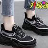 2025 Novos Sapatos Casuais Femininos Estilo Coreano Feiwei Sapatos Esportivos de Malha Sapatos de Papai Sapatos de Corrida Leves Sapatos Femininos Mais Fáceis de Combinar