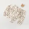 Conjunto de Roupa Íntima para Bebê Outono Inverno Veludo Macio para Bebê Roupas de Outono Calças de Outono Roupas para Recém-nascidos Primavera Outono Pijamas Infantis Classe A