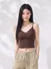 Camisola YS617 de renda térmica escovada sem costura para mulheres, sem sutiã, com suporte interno integrado, lindo design nas costas, peça básica