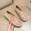 Espadrilles de Estilo Nuevo Primavera 2026 Inspiradas en Chanel Mocasines Versátiles Casuales Slip-On para Mujer