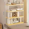 Organizador de escritorio, estantería simple para el escritorio, estante de almacenamiento para escritorios de estudiantes, gabinete de almacenamiento de hierro para libros en dormitorios
