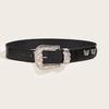 Cinto feminino estilo americano retrô fivela decorativa de borboleta com diamantes cinto de personalidade comércio exterior Cinto Preto à vista atacado