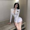 Lencería Sexy, Uniforme de Marinero Puro, Traje de Falda Corta de Tentación, Chica Suave, Estilo Universitario, Deseo Puro, Pasión Sexy, No Necesita Quitarse para Mujeres