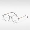 Gafas TR98135 con montura poligonal retro TR antiluz azul, gafas de adelgazamiento lisas de celebridades de Internet, montura para miopía femenina