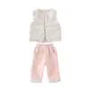 Traje de Inverno Espesso Estilo Chinês para Bebê Menina 2025 Roupa de Passeio de Inverno para Bebês Traje de Saudações de Ano Novo
