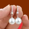 Brincos de pérola oval com pingente de gota d'água Amazon AliExpress brincos de noiva