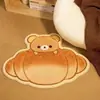 Nueva Alfombra Linda de Cachemira Sintética Alfombra de Dormitorio al Lado de la Cama Gatito de Dibujos Animados Suave Almohadilla para Pies Alfombra de Piso para Baño del Hogar