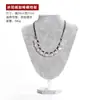 Loja de Joias Loja de Ouro Suporte de Exibição de Joias Colar de Pérolas de Ouro Puro Prata Esterlina Modelo de Pescoço Joias Chen Mai Taibo
