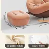 Cadeira de balanço cor creme, poltrona reclinável preguiçosa para uso doméstico, sofá individual de lazer para meninas, cadeira de balanço nuvem para varanda e sala de estar