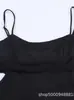 Comércio Exterior Transfronteiriço Roupas Femininas Verão 2026 Novo Estilo Moda Europeia e Americana Estilo Aberto Vestido de Alça Bordado 0881391