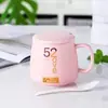 Caixa de Presente para Caneca de Temperatura Constante Conjunto de Canecas Cerâmicas de 55 Graus Caneca Aquecedora de Isolamento para Leite Pode Imprimir Logo Caneca Térmica Caneca de Água Doméstica