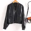 Chaqueta corta de plumón transfronteriza, cuello estilo americano fresco y elegante, chaqueta de piel de oveja holgada y favorecedora, abrigo moderno de talla grande