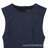 Aliexpress Roupa Feminina Transfronteiriça 2025 Novo Estilo Europeu e Americano Moda Xadrez Camadas Decorativas Vestido Curto 3067269