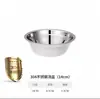 Olla para Sopa Comercial de Acero Inoxidable 304, Tazón para Sopa, Tazón para Arroz de Estudiante, Recipiente Plano, Recipiente para Verduras al Vapor, Recipiente para Verduras Mixtas, Tazón para Fideos, Recipiente Multifuncional de Cocina