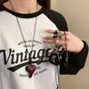 Colar Pingente Anel Chinoiserie Retrô Feminino de Alta Qualidade Acessível Luxo de Nicho Corrente Longa para Suéter Outono e Inverno Acessórios Gola Alta