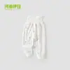 Pantalones de Bebé Yiji Otoño e Invierno Algodón Puro Pantalones Largos para Niños Niñas Cintura Alta Protección de Barriga Pantalones de Otoño Ropa de Dormir para Casa