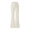Pantalones Caqui Estilo Francés para Mujer, Novedad Otoño, Pantalones Acampanados con Caída de Cintura Alta, Pantalones Casuales Micro-Acampanados Adelgazantes para Figura Petite