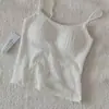 Camisola blanca de lino para mujer, estilo fino de otoño e invierno con copas en el busto, tirantes finos, espalda bonita, capa interior, nuevo modelo 2026