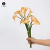 Ventas Directas de Fábrica Ramo Mini de Lirio de Agua Calla Tacto PU Lirio de Agua Calla Accesorios para Arreglos Florales para el Hogar Decoración Ramo de Boda