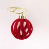 Bolas de Navidad Afelpadas de Fábrica Transfronteriza Más Vendidas, Bolas Afelpadas de Forma Especial, Bolas Decorativas para Árbol de Navidad, Adornos de Bolas de Navidad de Plástico
