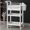 Carrito de cocina personalizado de pie, estante de almacenamiento, venta al por mayor, carrito móvil para herramientas de salón de peluquería con ruedas universales, carrito silencioso